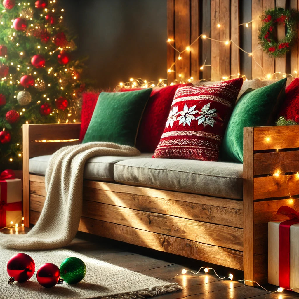 Set the Holiday Mood with Wooden Sofas