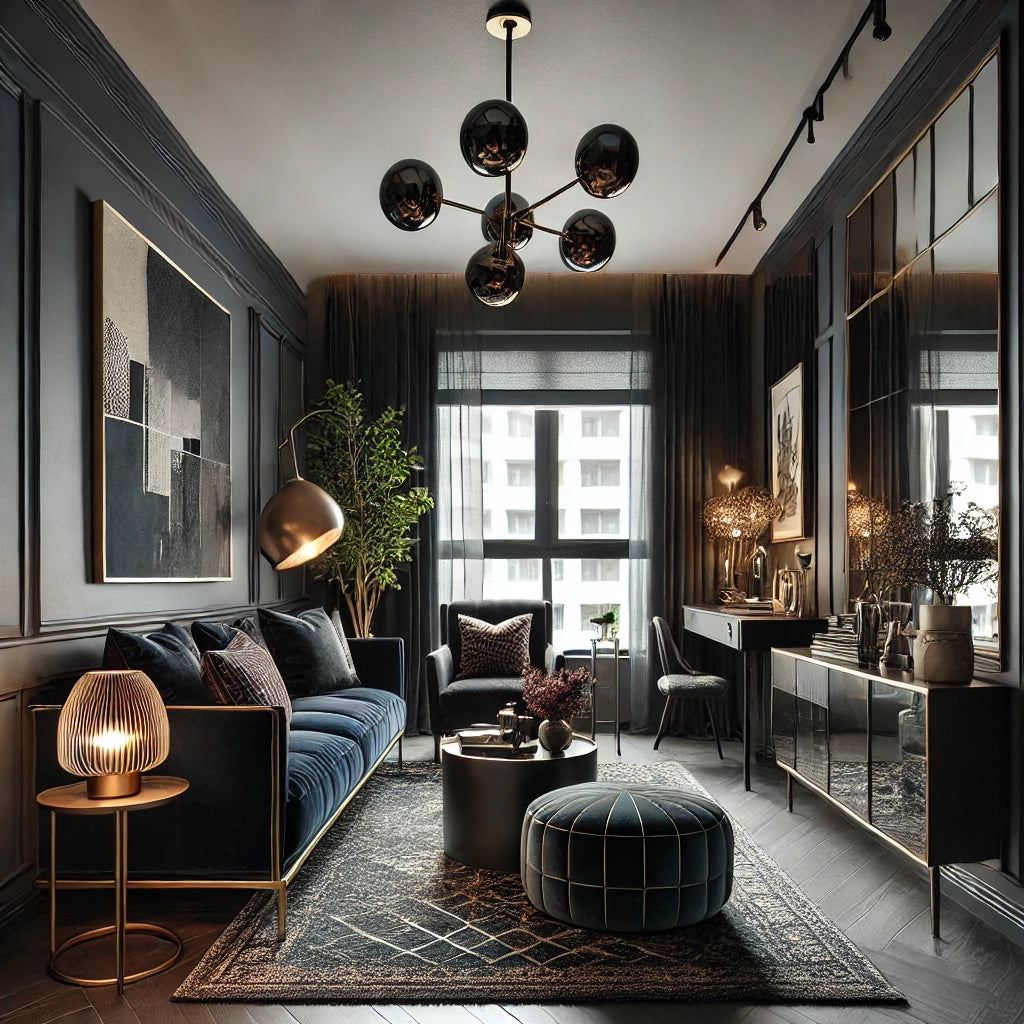 Dark Elegance in Compact Homes