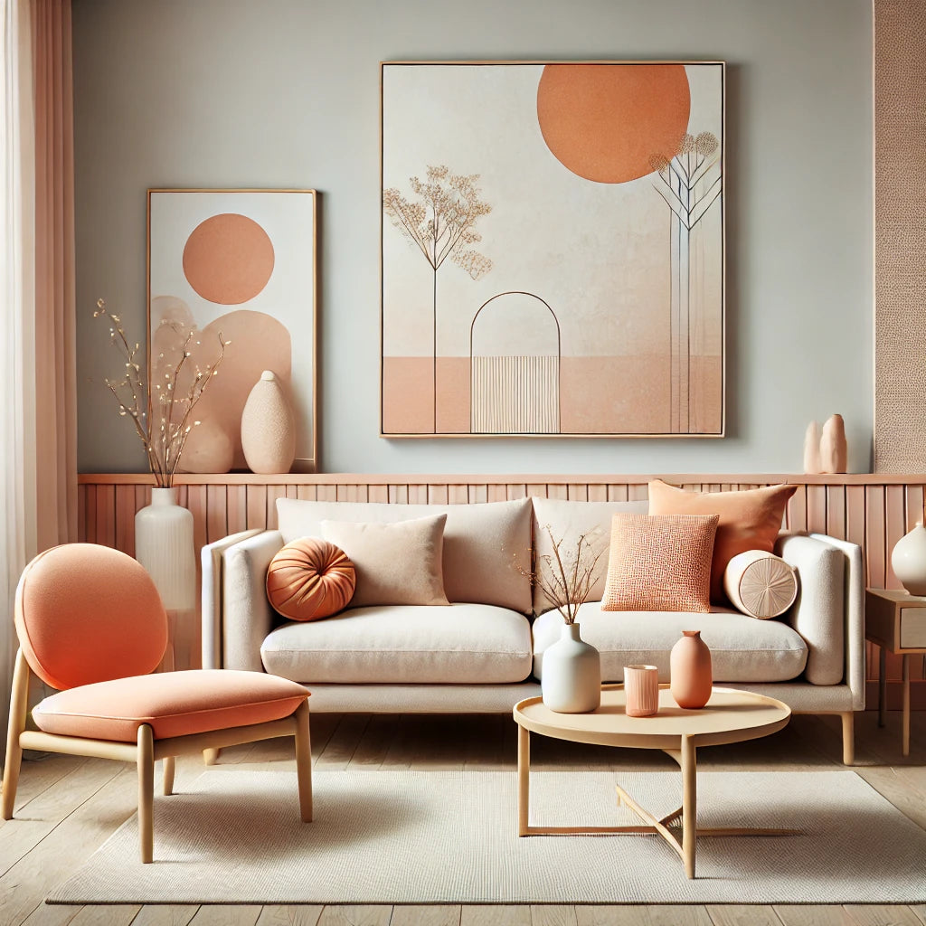 Scandinavian Serenity with a Peach Palette