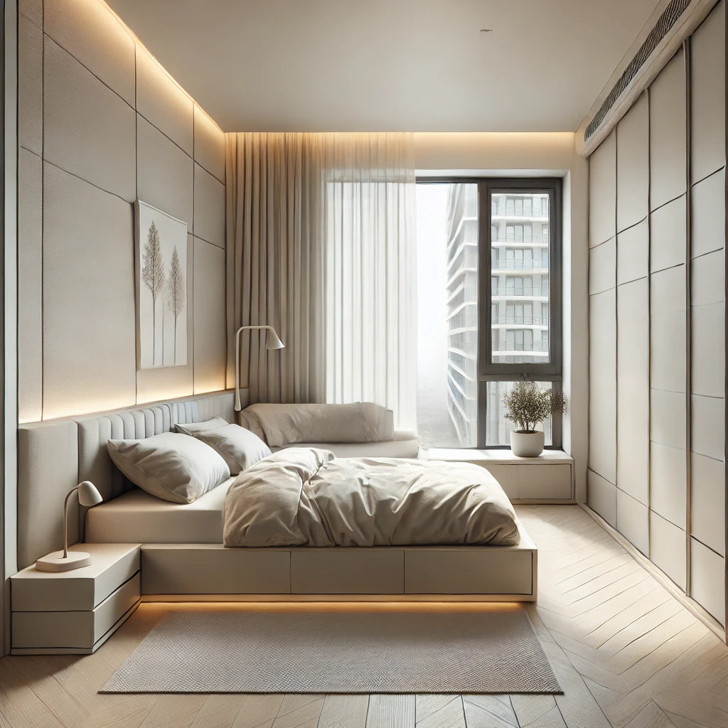 Small Bedroom Serenity with Minimalism