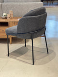 Sofia Fabric Dining Chair, Charcoal