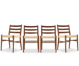 Harrison Dining Chair, Walnut Brown, Set of 4