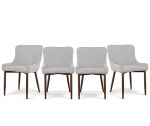 Justina Chair, Stone Grey, Set of 4