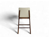 Antonia Solid Wood Counter Stool (Top Grain Leather), Beige