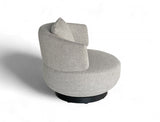 Aurora Swivel Armchair, Sand Grey