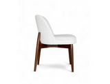 Beatrice Solid Wood Fabric Dining Chair, Chalk