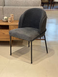 Sofia Fabric Dining Chair, Charcoal