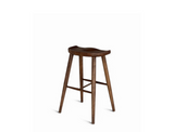 Cleo Solid Wood Counter Stool, Dark Walnut