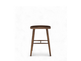 Cleo Solid Wood Counter Stool, Dark Walnut