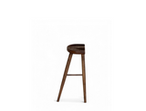 Cleo Solid Wood Counter Stool, Dark Walnut