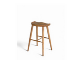 Cleo Solid Wood Counter Stool, Natural