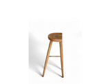 Cleo Solid Wood Counter Stool, Natural