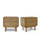 Coco Wood Bedside Table, Set of 2