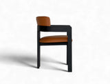 Gustav Dining Chair (Top Grain Leather), Honey Brown