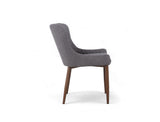 Justina Fabric Dining Chair, Smoke Grey