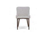 Justina Fabric Dining Chair, Stone Grey