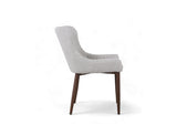 Justina Fabric Dining Chair, Stone Grey