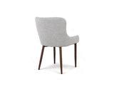 Justina Fabric Dining Chair, Stone Grey