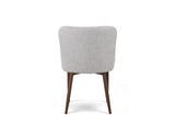 Justina Fabric Dining Chair, Stone Grey