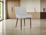 Justina Fabric Dining Chair, Stone Grey