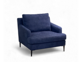 Luna Fabric Armchair, Bottega Blue