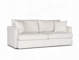 Owen 3 Seater Sofa, Beige Velvet