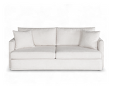 Owen 3 Seater Sofa, Beige Velvet