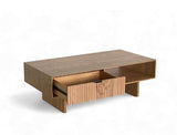 Riley Wood Coffee Table, Natural Oak