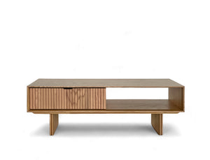 Riley Wood Coffee Table, Natural Oak