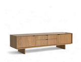 Riley Wood TV Console, Natural Oak