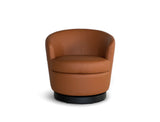 Vienna Swivel Armchair (Top Grain Leather), Honey