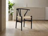 Y Wood Dining Chair, Black