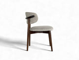 Yumi Fabric Dining Chair, Sand Grey