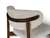 Yumi Fabric Dining Chair, Sand Grey