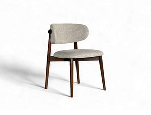 Yumi Fabric Dining Chair, Sand Grey