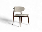 Yumi Fabric Dining Chair, Sand Grey